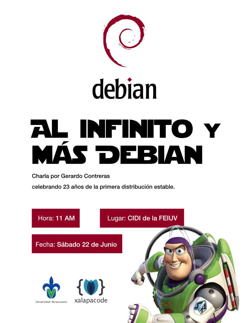 Charla Debian: Al infinito y más Debian
